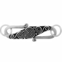 Sterling Silver S Clasps L: 29mm - C3002