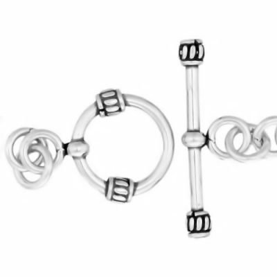 Sterling Silver Toggle Clasps Ø 13.5 mm - C3041