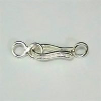 Sterling Silver Hook Clasps 21.5mm - C3097
