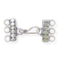 Sterling Silver Hook Clasps 42.5x17mm - C3115