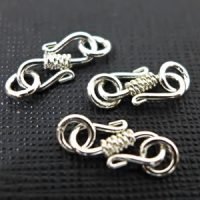 Sterling Silver S Clasps Coiled Wire