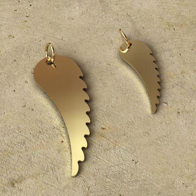 Sterling Silver Wing Charms - CH052