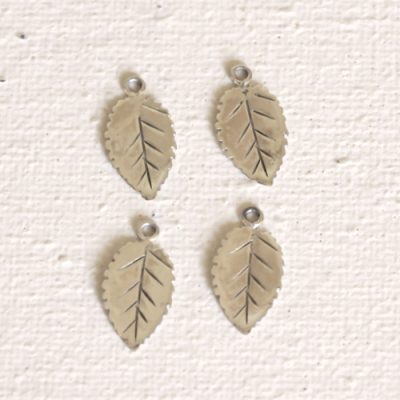 Sterling Silver Tiny Leaf Charm - LFT008