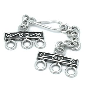 Sterling Silver Hook Clasps 78.2mm - C3162