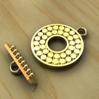 Sterling Silver Toggle Clasps 16.5mm, 16mm bar - C3177