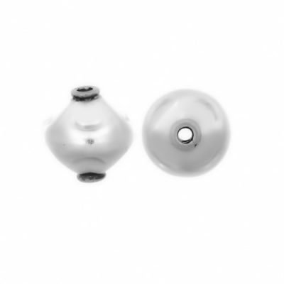 Sterling Silver Fancy Small Beads  6.2x6.8mm - B1040