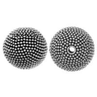 Sterling Silver Fancy Round Beads  15.5x16mm - B1159