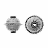 Sterling Silver Saucer Small Beads  8.5x9.2mm - B1235