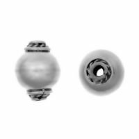 Sterling Silver Fancy Small Beads  9x8mm - B1239