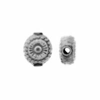 Sterling Silver Fancy Small Beads  10.5x5mm - B1253