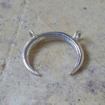 Sterling Silver Solid Horn Charm - CH107 - CH107
