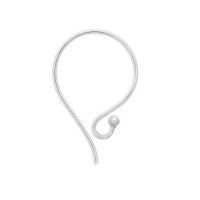 Sterling Silver Ear wires Single Ball