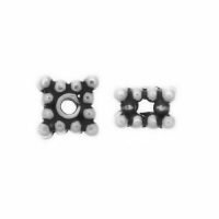 Sterling Silver Square Spacer Beads