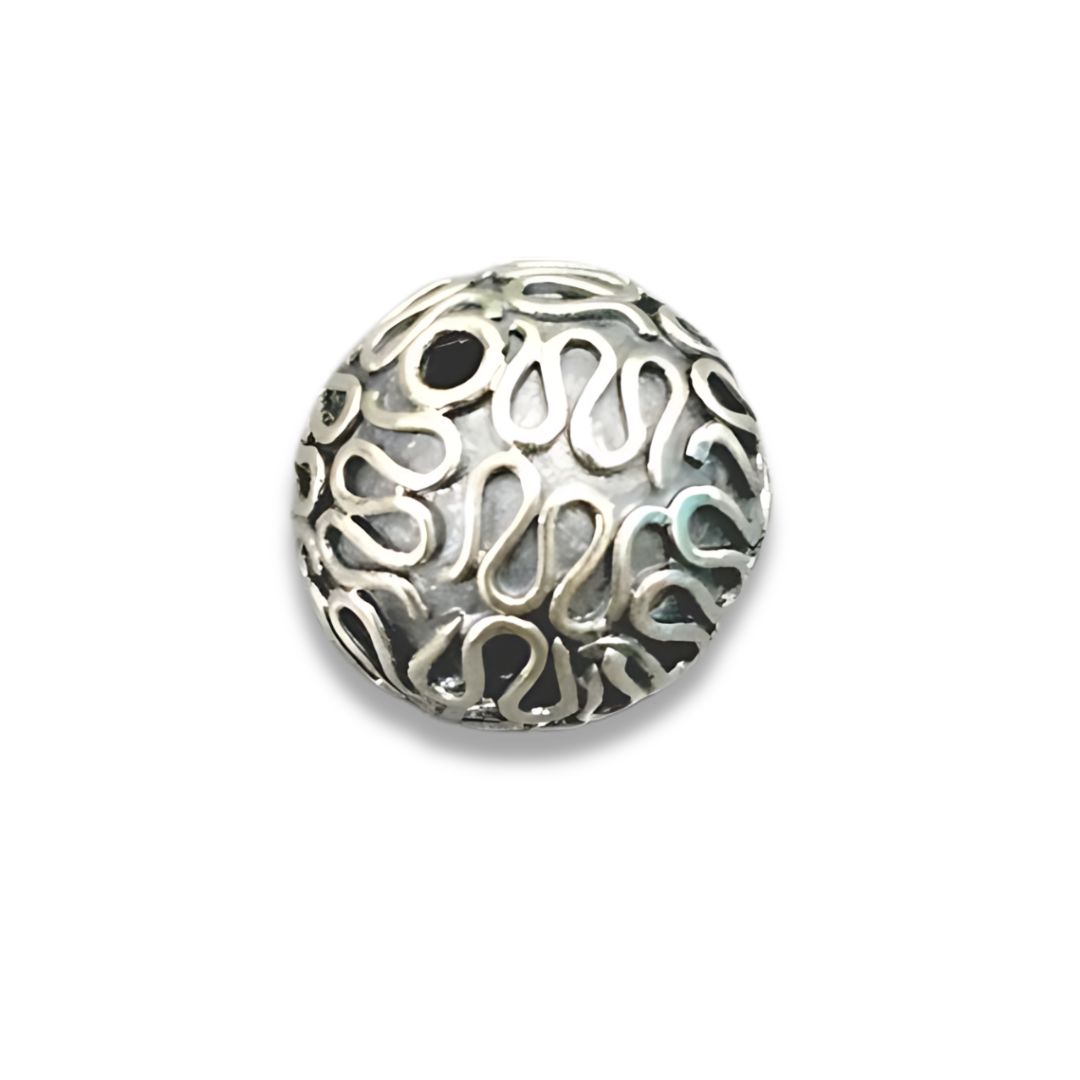 sterling silver beads round
