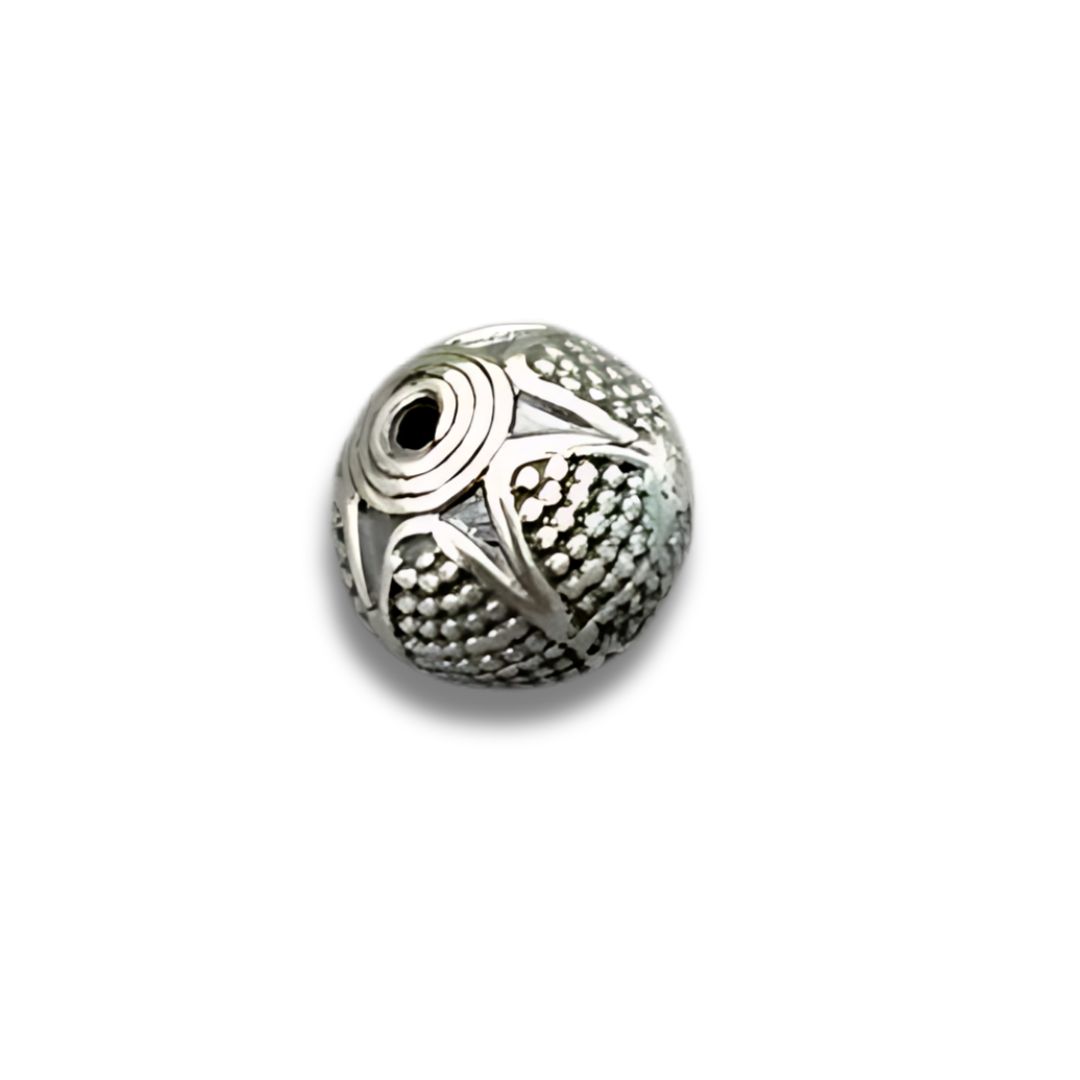 sterling silver beads round