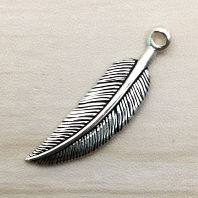 Sterling Silver Feather Charm – CH153