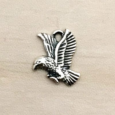 Sterling Silver Eagle Charm 10.5x11mm
