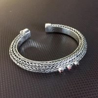 Half Round Snake Chain Cuff