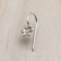 Sterling Silver Flower Ear wire
