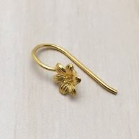 Sterling Silver Flower Ear wire