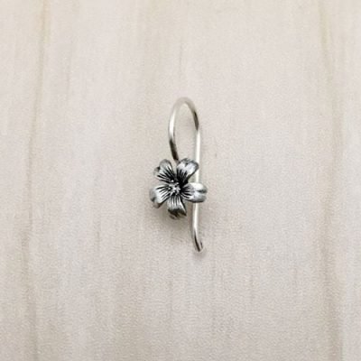 Sterling Silver Flower Earwire