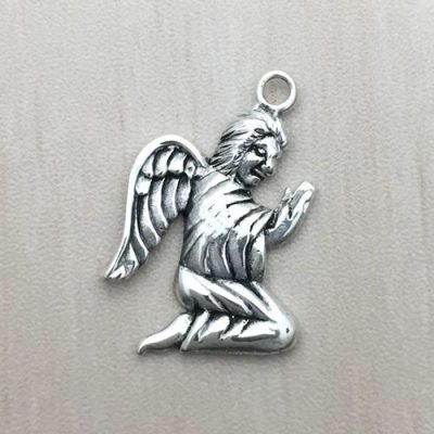 Sterling Silver Angle Wing Charm