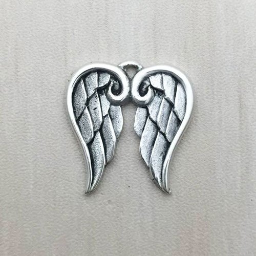 925 Sterling Silver Angel Wing Charm - Pick Left Or Right Wing