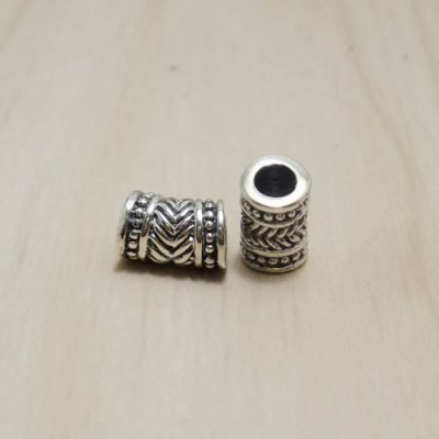 Sterling Silver Curve Tube Beads