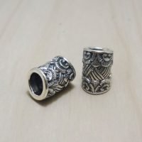 Sterling Silver Curve Tube Beads
