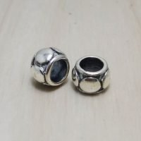 Sterling Silver Large Hole Round Beads