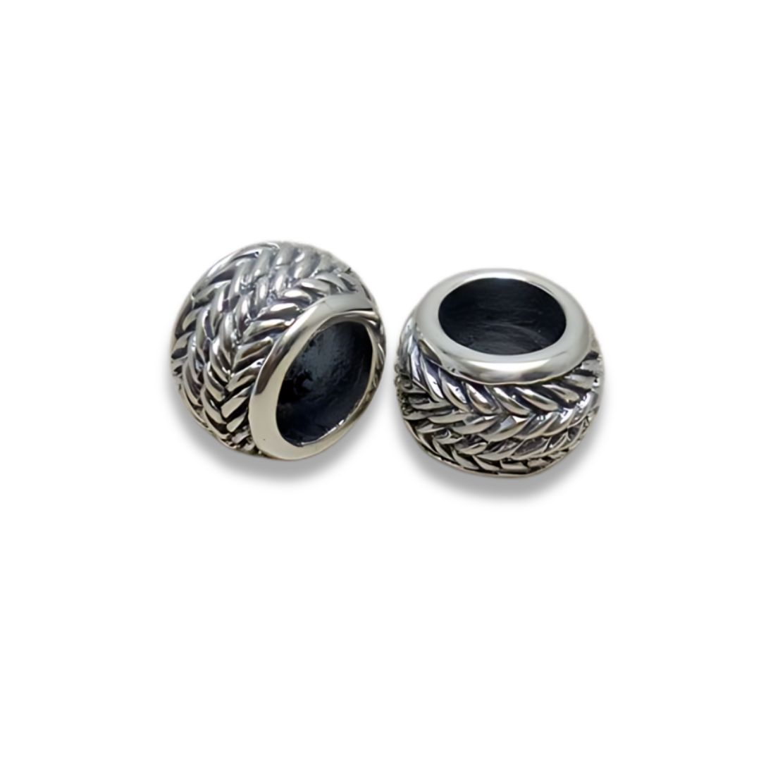 sterling silver beads round