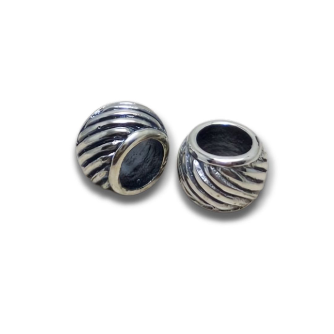 sterling silver beads round