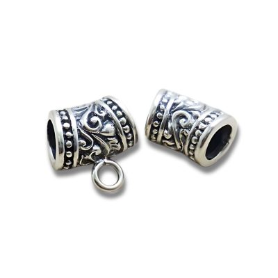 Sterling Silver Bail - Handcrafted in Bali | Elegant Jewelry Component