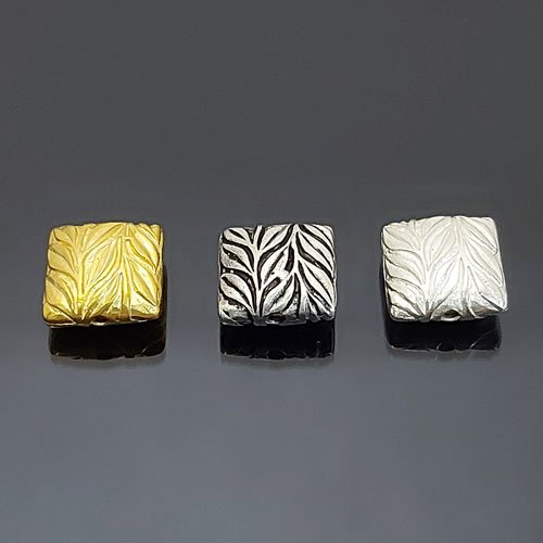 Sterling Silver Square Beads