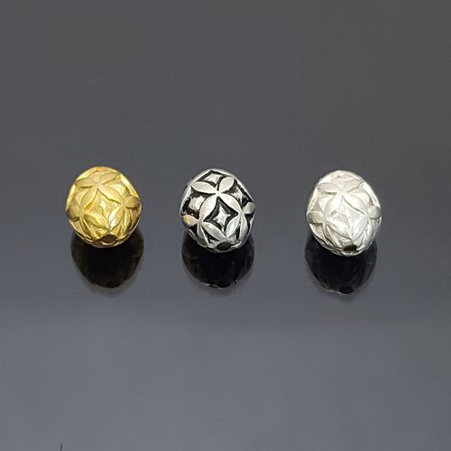 Sterling Silver Oval Beads