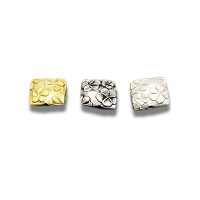 Sterling Silver Square Beads 10x10mm - B1724