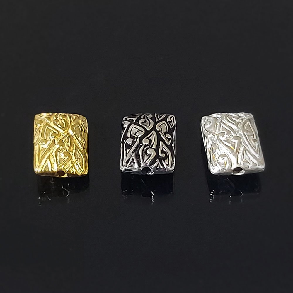 Sterling Silver Rectangle Beads