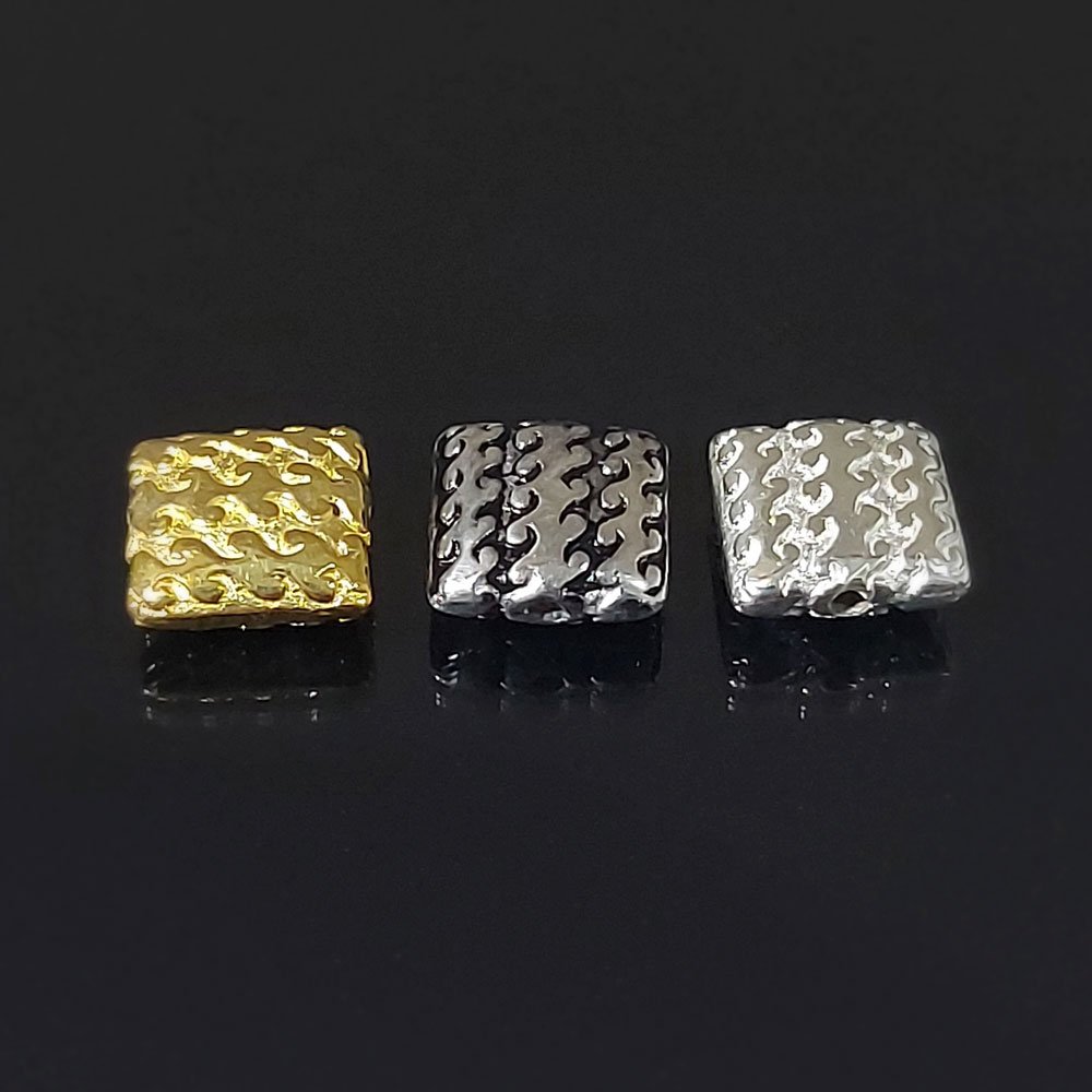 Sterling Silver Square Beads