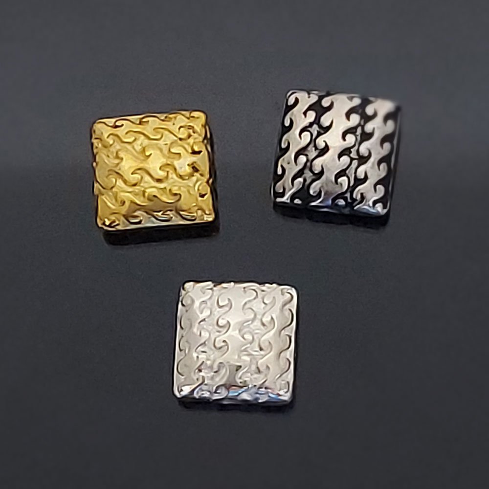Sterling Silver Square Beads