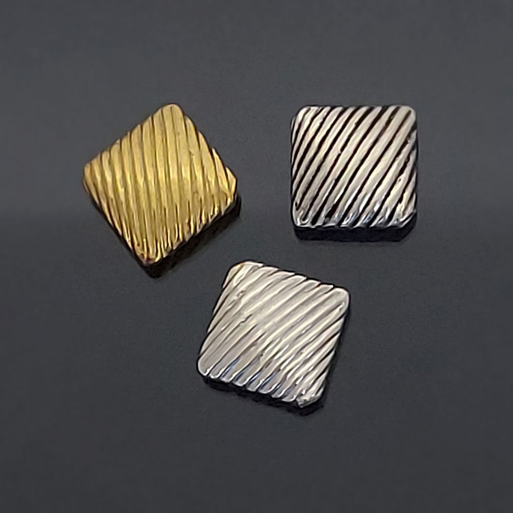 Sterling Silver Square Beads