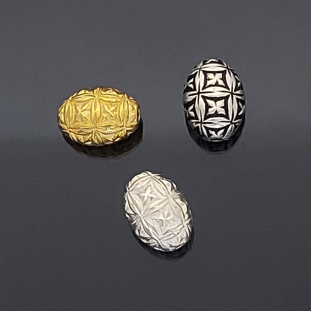 Sterling Silver Oval Beads