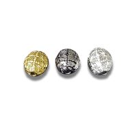 Sterling Silver Oval Beads 10×7.5mm - B1763