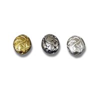 Sterling Silver Oval Beads 10×7.5mm - B1764