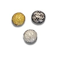 Sterling Silver Round Beads 10×6.5mm – B1754