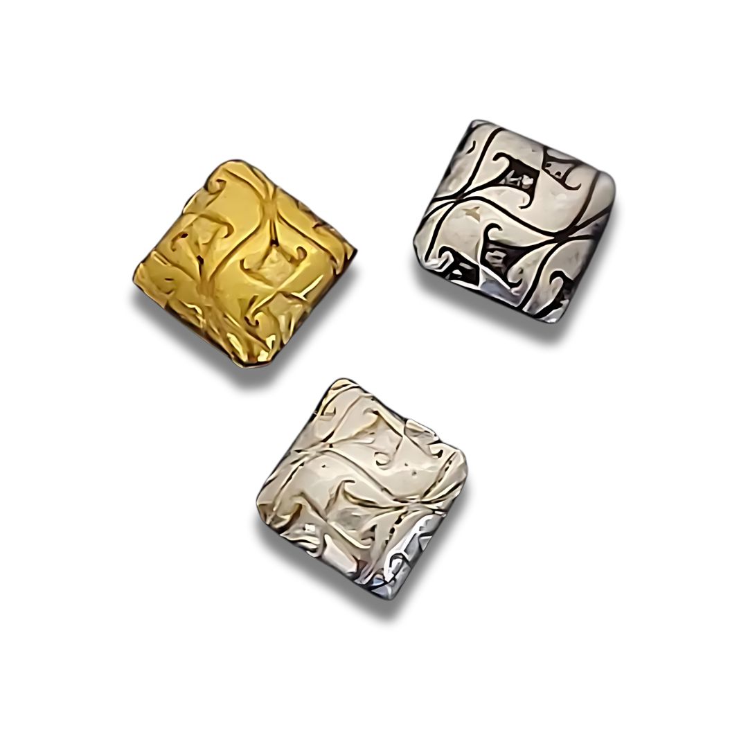 Sterling silver beads square 10x10mm from Plasabali.Com