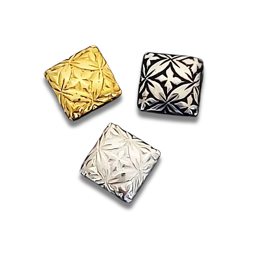 Sterling silver beads square 10x10mm from Plasabali.Com