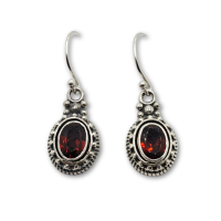 gemstone earring - bali sterling silver earring