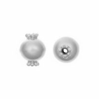 Silver plated brass beads for jewelry making