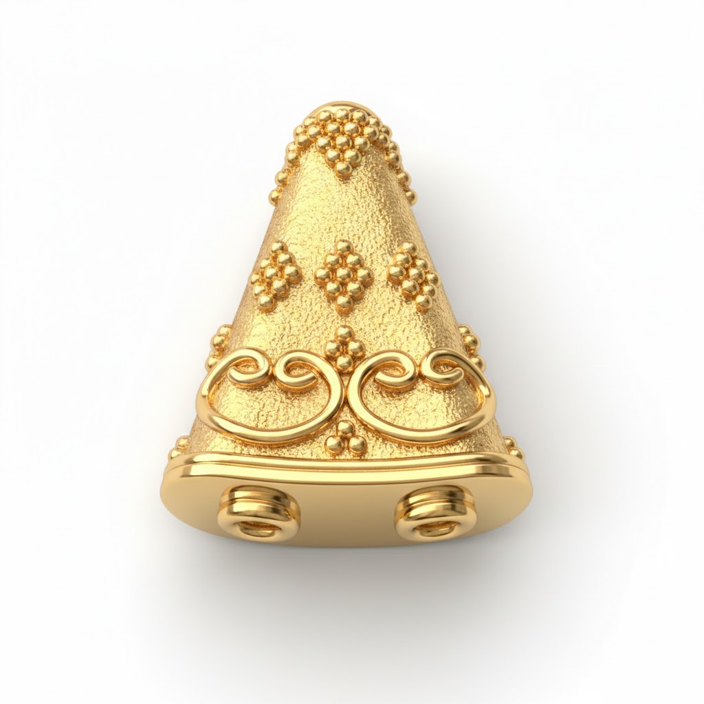 Gold plated brass beads for jewelry making
