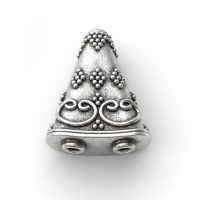 Silver plated brass beads for jewelry making